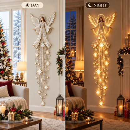 Angel Blessing Starfall Wall Light – Heavenly Christmas Wall Decor(🎁Buy 2 Free Shipping)