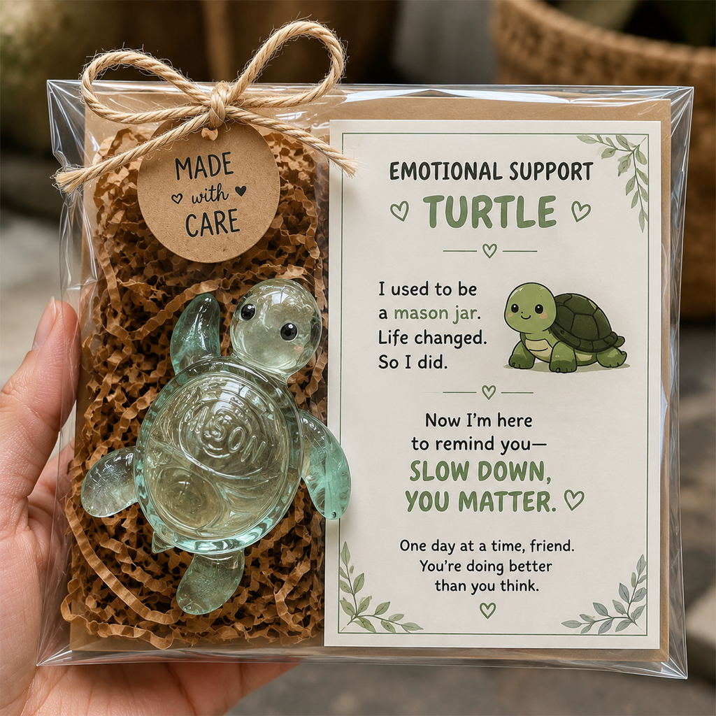 🔥Original Recycled Glass Support Turtle