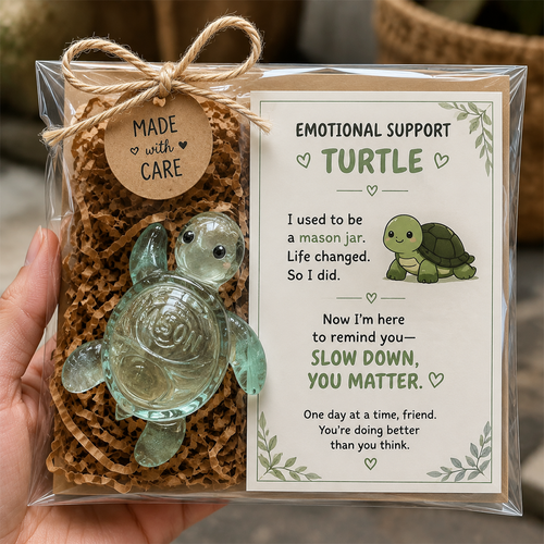 🔥Original Recycled Glass Support Turtle