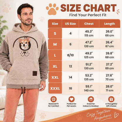 🐾 Cozy Pet Carrier Hoodie — Built-In Pouch for Cats & Small Dogs(🎁Buy 2 Free Shipping)