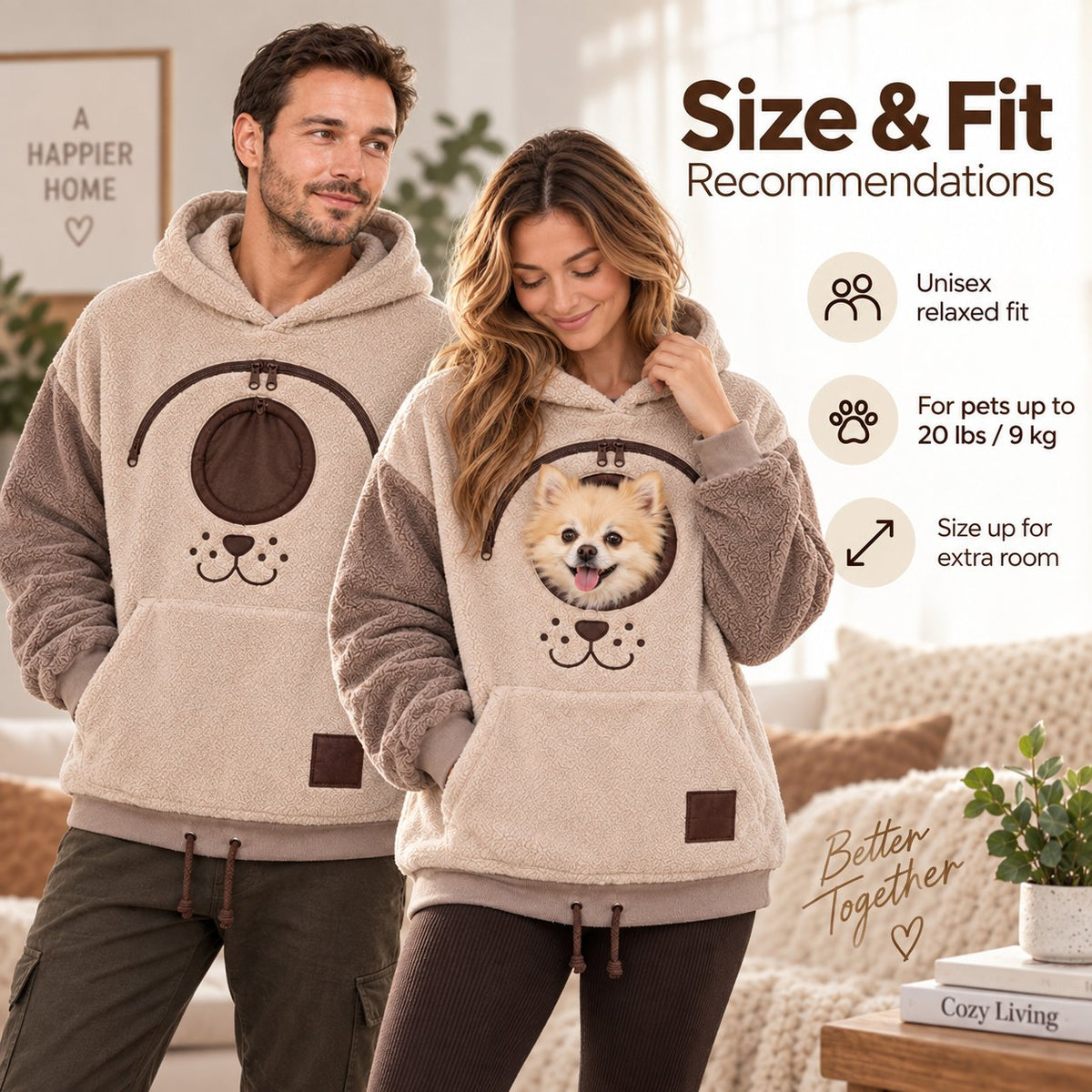 🐾 Cozy Pet Carrier Hoodie — Built-In Pouch for Cats & Small Dogs(🎁Buy 2 Free Shipping)
